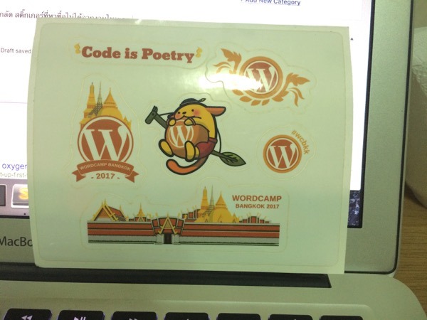 sticker wordcamp bkk
